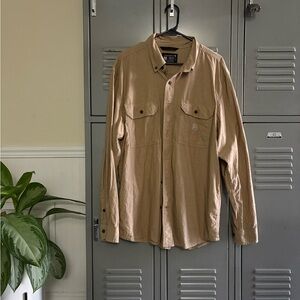 LOOSE FIT MIDWEIGHT CHAMBRAY LONG-SLEEVE SHIRT